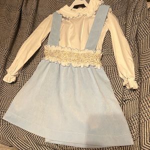 New with Tag Sal and Pimenta girls sz 6 cord jumper and woven top